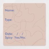 食品容器のラベル ラベル (デザイン1)