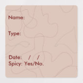 食品容器のラベル ラベル (デザイン2)