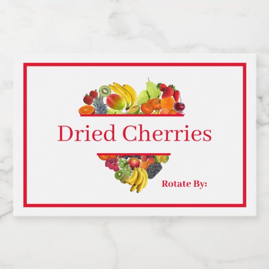 食品容器キャニスターラベル乾燥アプリコット フードラベル (シングルラベル)