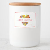 食品容器キャニスターラベル乾燥アプリコット フードラベル (正面)