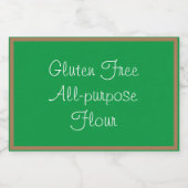 食品容器ラベルグルテンフリー全用小麦粉 フードラベル (シングルラベル)