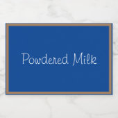 食品容器ラベル粉乳 フードラベル (シングルラベル)