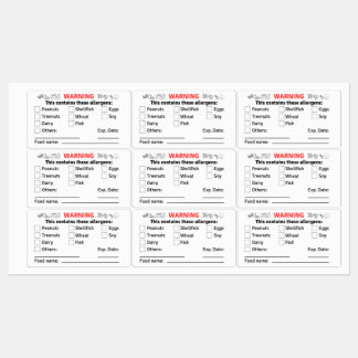 食品容器食品名付アレルゲンラベル ラベル