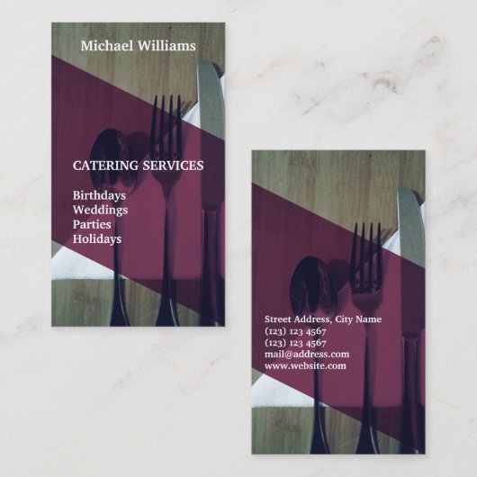 食品工業 名刺 (正面/裏面)