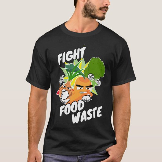 食品廃棄物と戦う Tシャツ (正面)
