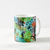 食品戦い抽象芸術 コーヒーマグカップ (正面右)