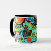食品戦い抽象芸術 マグカップ (正面左)
