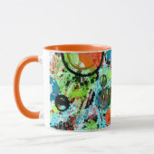 食品戦い抽象芸術 マグカップ (左)