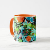 食品戦い抽象芸術 マグカップ (正面左)