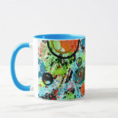 食品戦い抽象芸術 マグカップ (左)