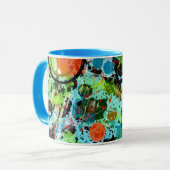 食品戦い抽象芸術 マグカップ (正面左)