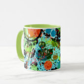 食品戦い抽象芸術 マグカップ (正面左)