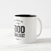 食品技術者の職種 ツートーンマグカップ (正面右)