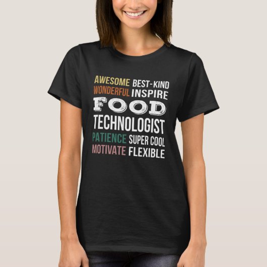食品技術者の評価 Tシャツ (正面)