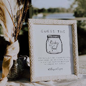 食品推測ゲーム赤ちゃんシャワーパーティー標識G400 ポスター