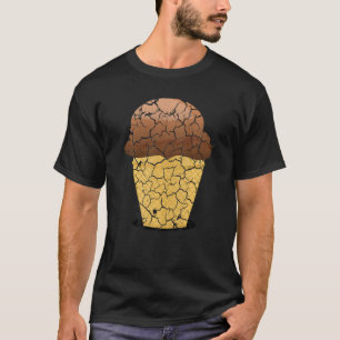 食品料理グルメアイスクリームコーン動揺して1 Tシャツ