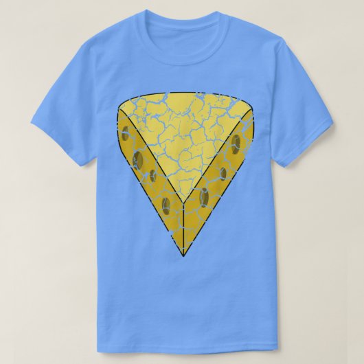食品料理グルメウィスコンシンチェダーチーズDistr Tシャツ (デザイン正面)