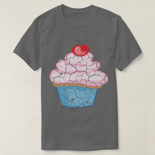 食品料理グルメカップケ動揺してーキ300 Tシャツ (デザイン正面)
