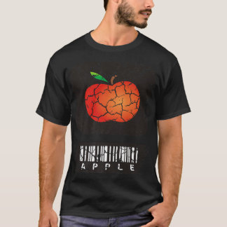 食品料理グルメリンゴ動揺して Tシャツ