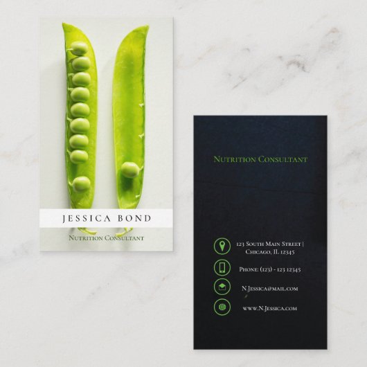 食品栄養フォトプロフェッショナル 名刺 (正面/裏面)