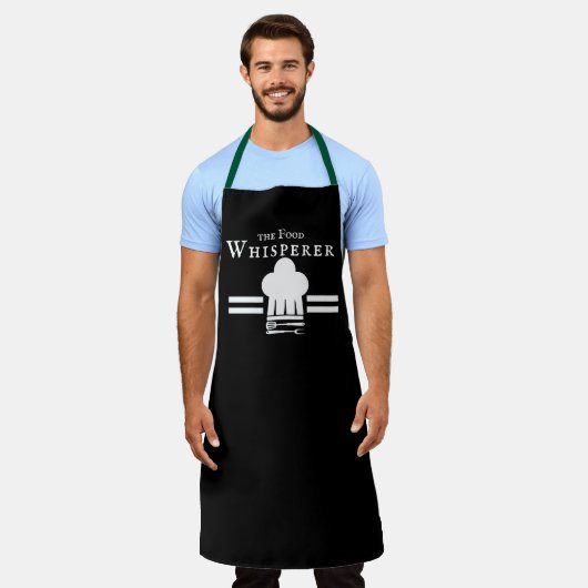 食品泡立ておもしろいグルメ エプロン (着用した状態)