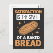 食品満足グルメ小麦粉焼いたパンベーキング ポストカード (正面/裏面)