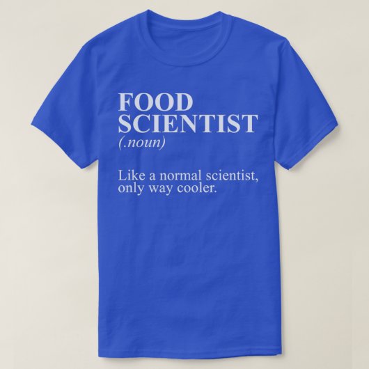 食品科学おもしろい料理科学スナックfor Fo Tシャツ (デザイン正面)