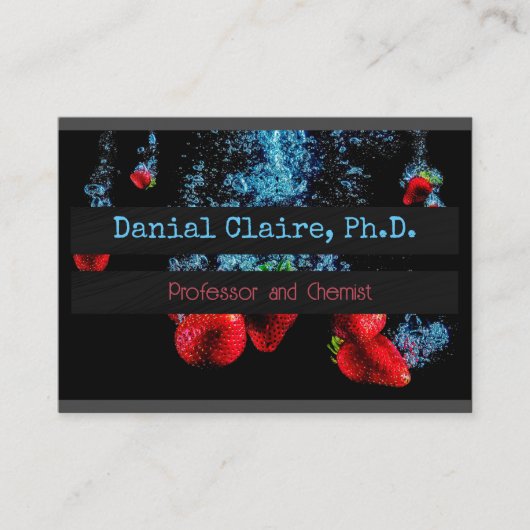 食品科学と組成の署名Uvグロス 名刺 (正面)