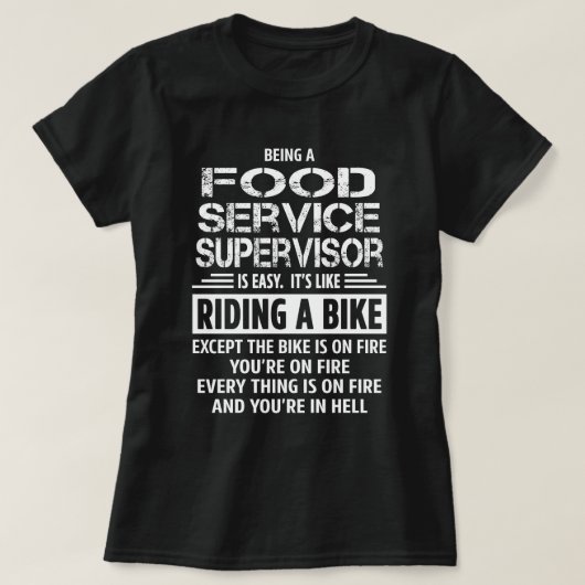食品管理統括者 Tシャツ (デザイン正面)