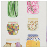 食品缶詰ジャース ファブリック (クローズアップ)