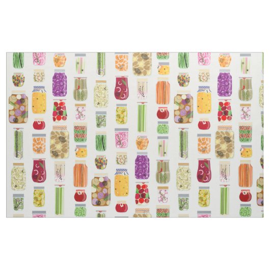 食品缶詰ジャース ファブリック (ファットクウォーター)