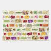 食品缶詰ジャース – 黄 キッチンタオル (横)