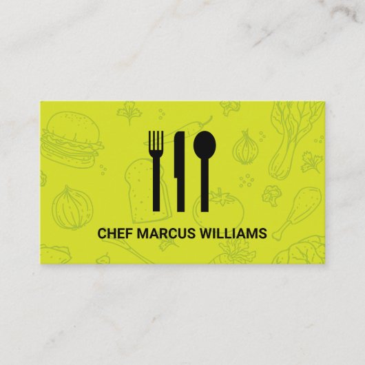 食品背景 | Chef 名刺 (正面)
