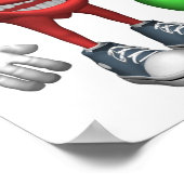 食品衛生ハート果実及び野菜 ポスター (角)