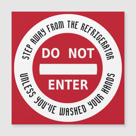 食品衛生NO ENTRY手洗い手磁気カード (正面)