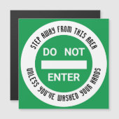 食品衛生NO ENTRY手洗い手磁気カード (正面/裏面)