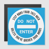 食品衛生NO ENTRY手洗い手磁気カード (正面/裏面)