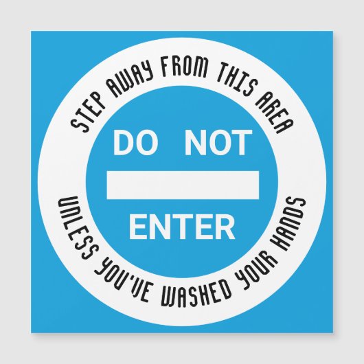 食品衛生NO ENTRY手洗い手磁気カード (正面)