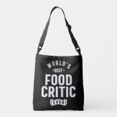 食品評論家の仕事の肩書きギフト クロスボディバッグ (裏面)