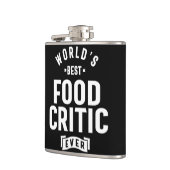 食品評論家の仕事の肩書きギフト フラスク (左)
