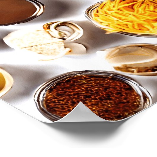 食品調味料イラストレーションポスター ポスター (角)