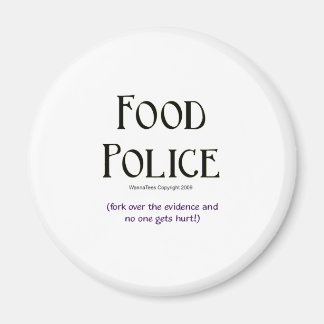 食品警察:証拠をフォーク マグネット