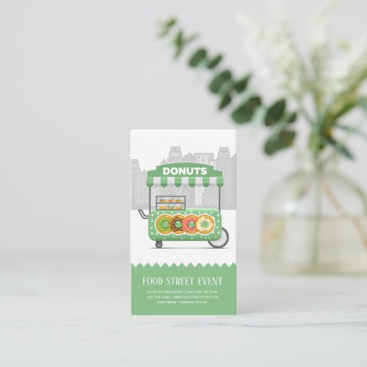 食品通りドーナツ 名刺 (スタンド正面)