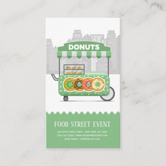 食品通りドーナツ 名刺 (正面)