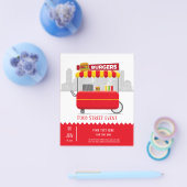 食品通りハンバーガー チラシ (シングル)