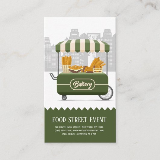 食品通りパン屋 名刺 (正面)