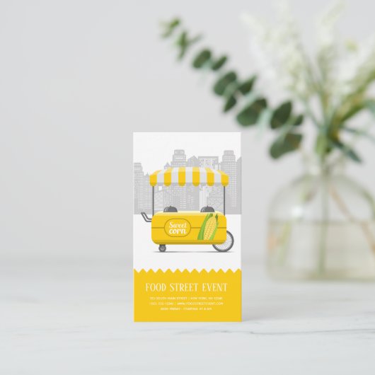 食品通り甘トウモロコシ 名刺 (スタンド正面)