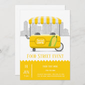 食品通り甘トウモロコシ 招待状 (正面/裏面)