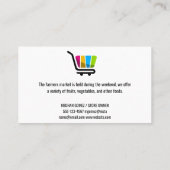 食品配達サービスロゴ 名刺 (裏面)