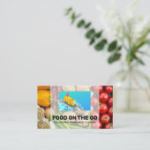 食品配達サービス | トラック | 生産する 名刺 (スタンド正面)